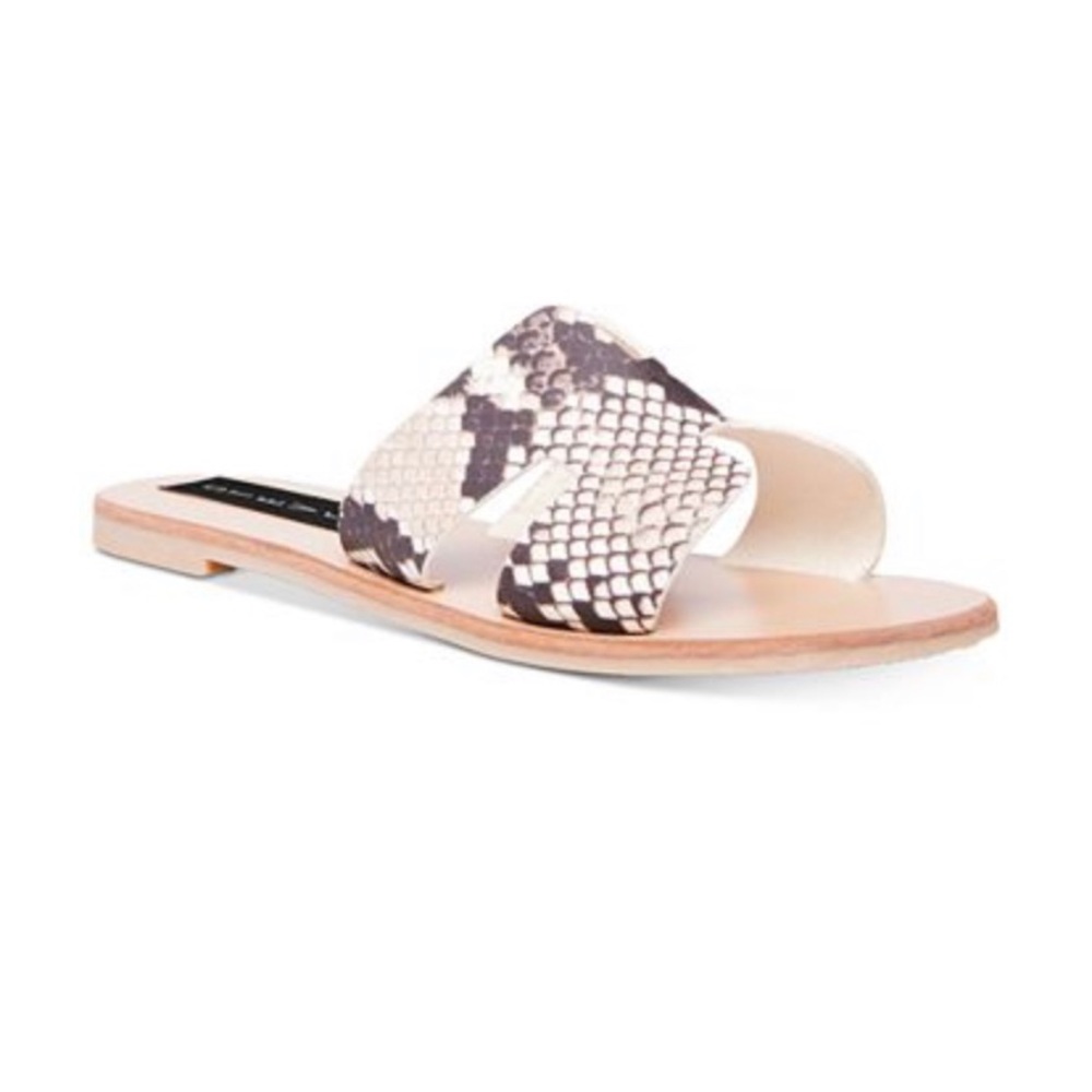 Steve Madden Dariella Snakeskin Print Slides